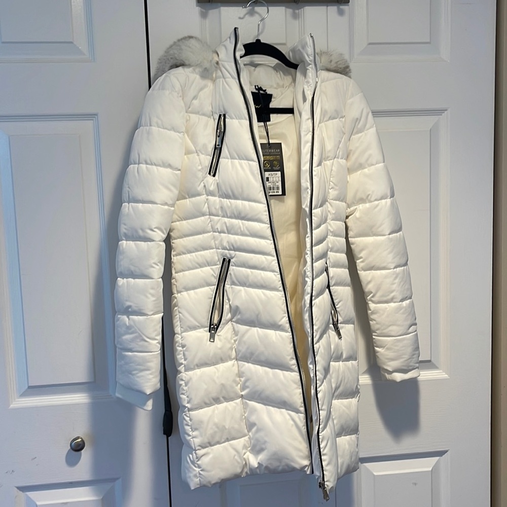 NEW W TAGS! White fur winter coat
